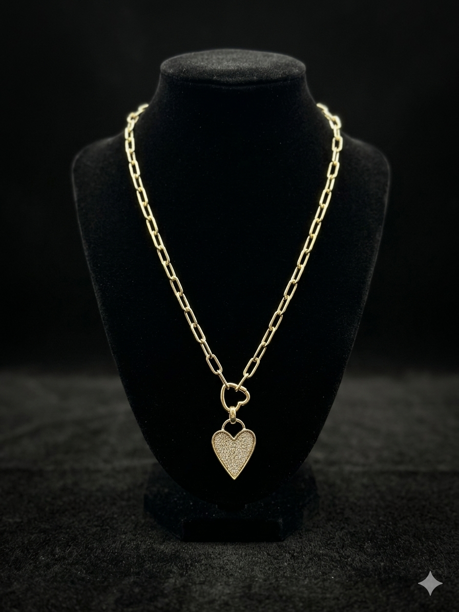 Plated Heart Necklace