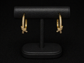 Gold Plated Knot Hoops