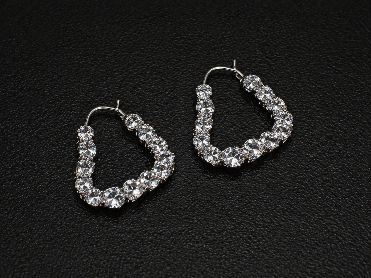 Plated Heart Earrings