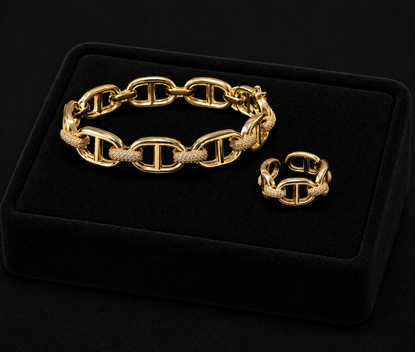 Plated Bracelet Set