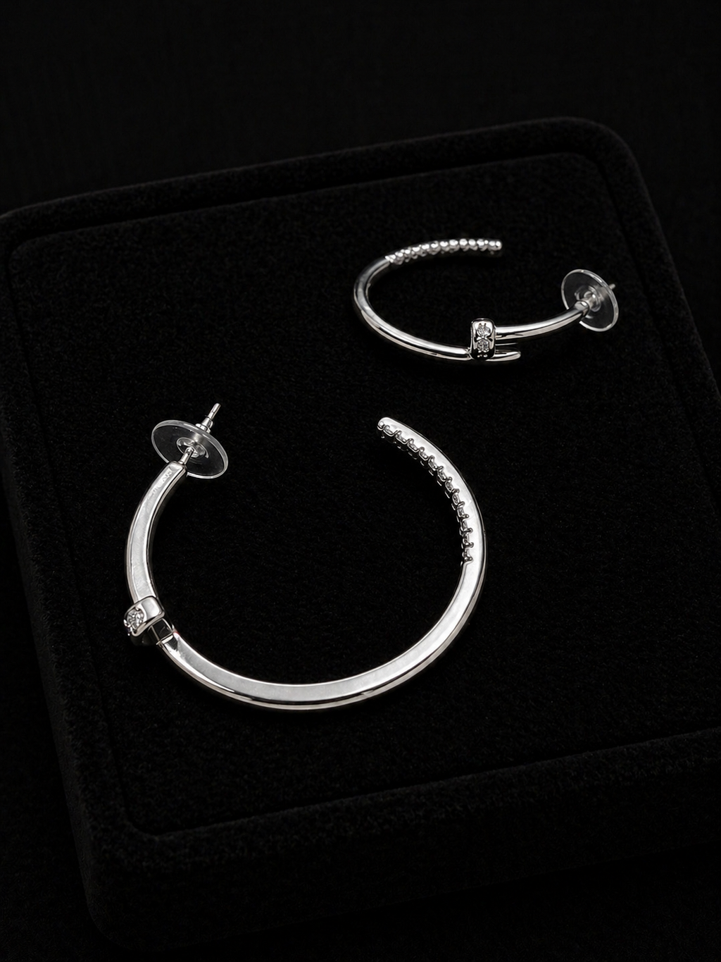 Plated Nail Hoops