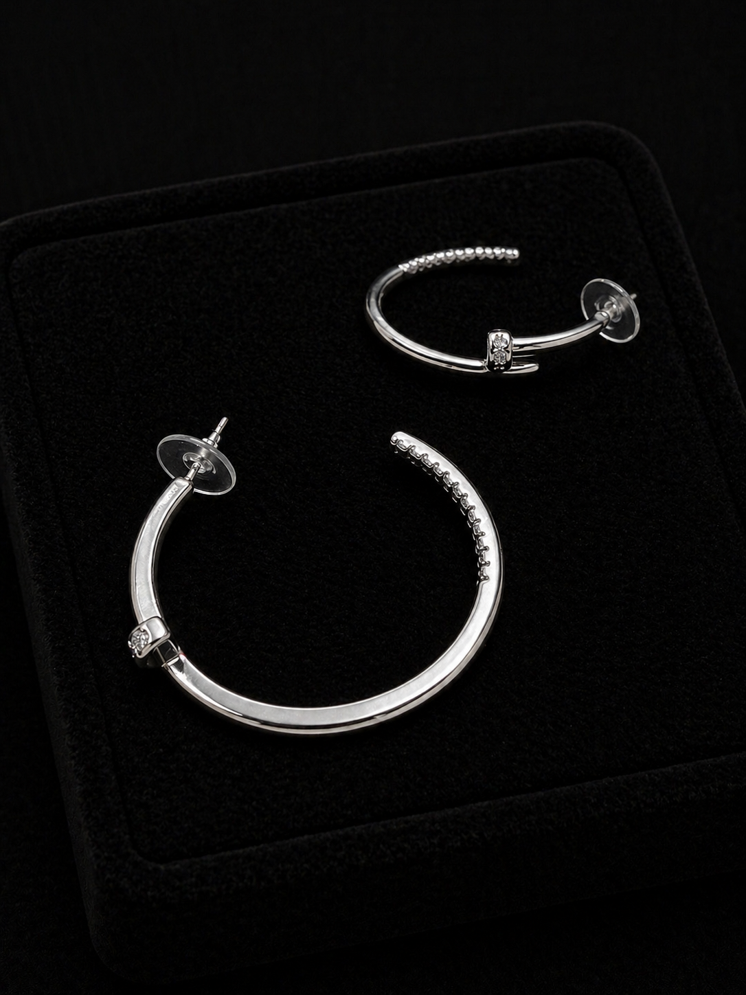 Plated Nail Hoops