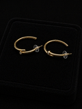Plated Nail Hoops