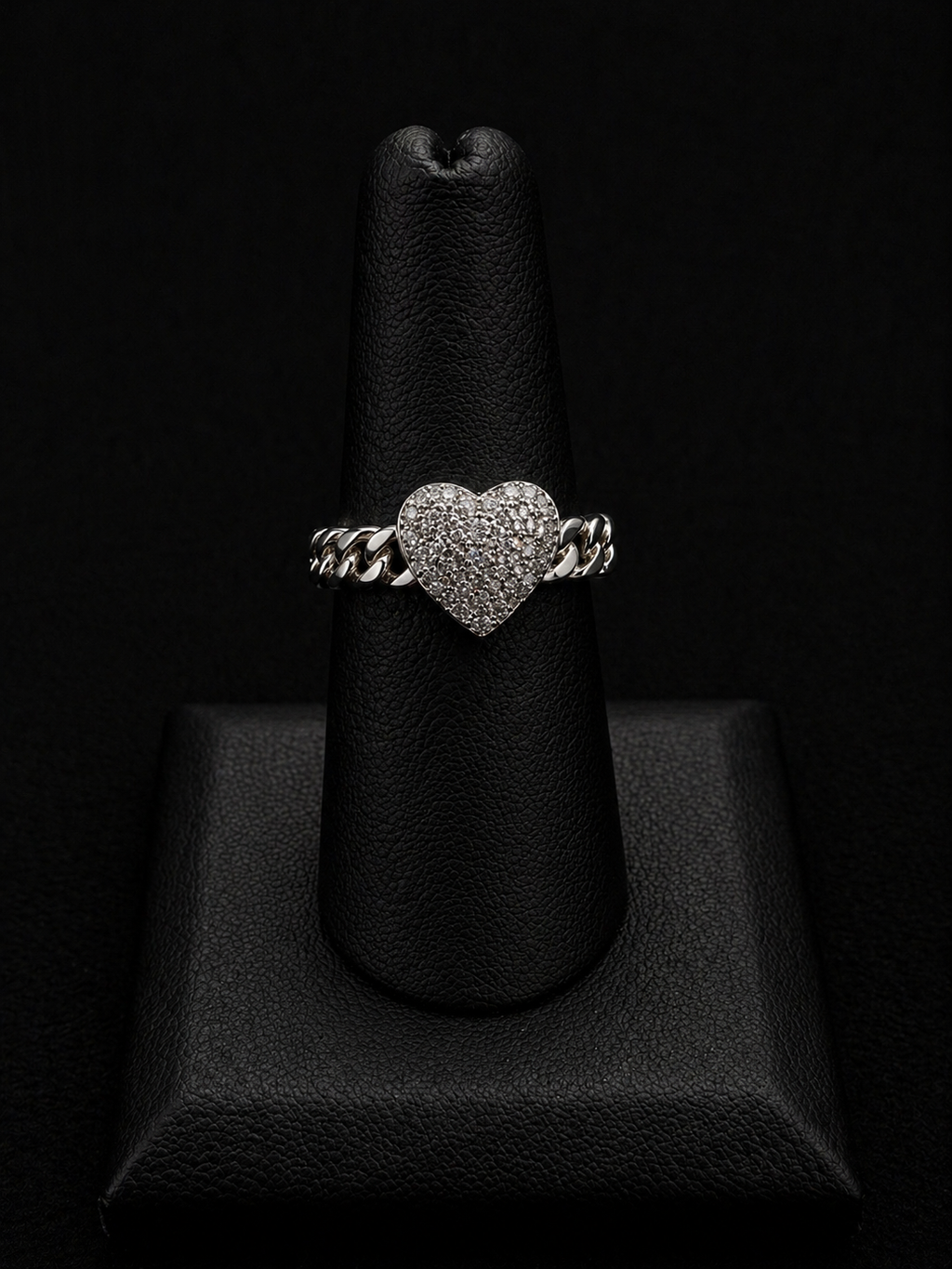 Plated heart ring