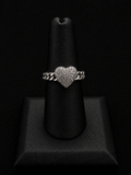 Plated heart ring