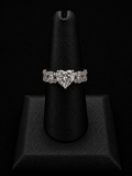 Plated Bling Heart Ring