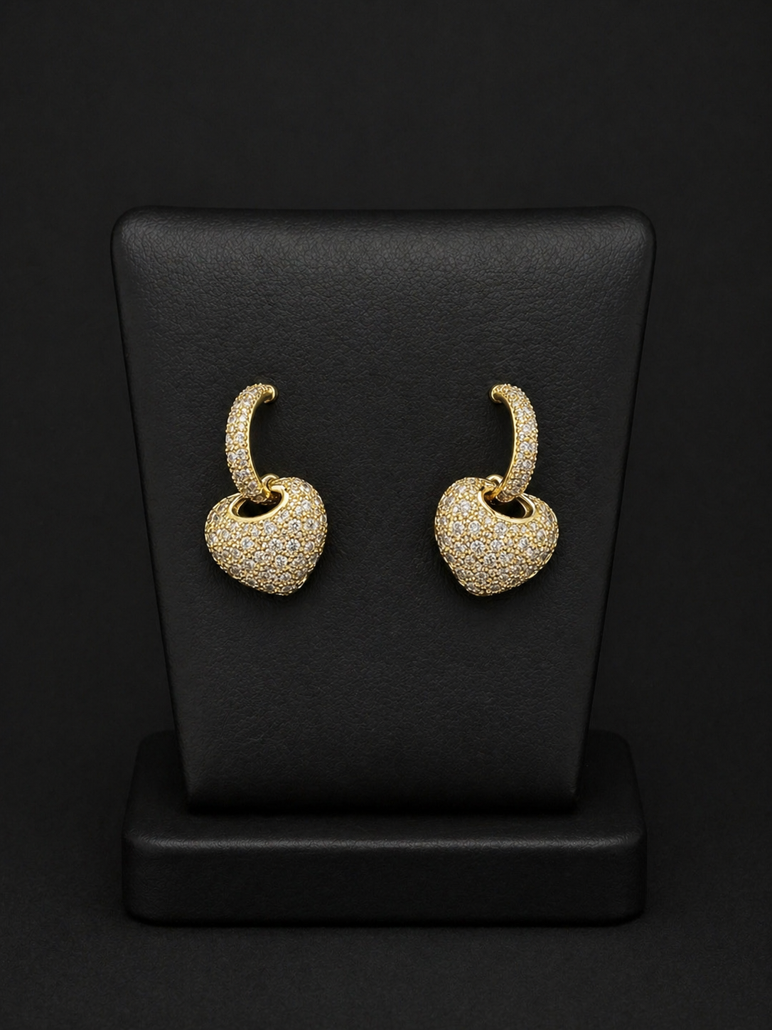 Plated Heart Earrings