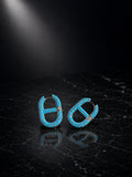PLATED TURQ EARRINGS