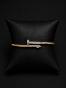PLATED NAIL BRACELET